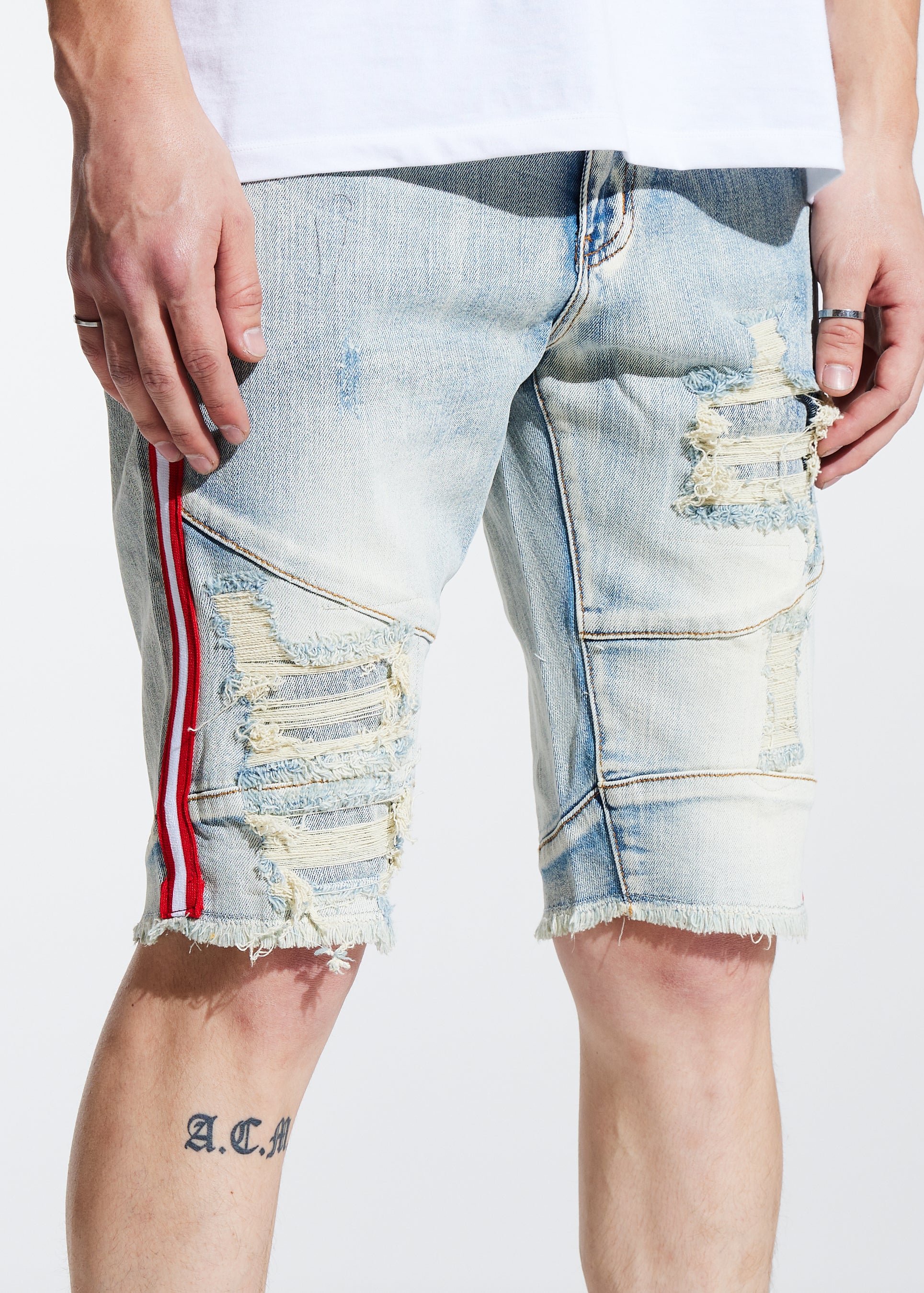 crysp denim shorts