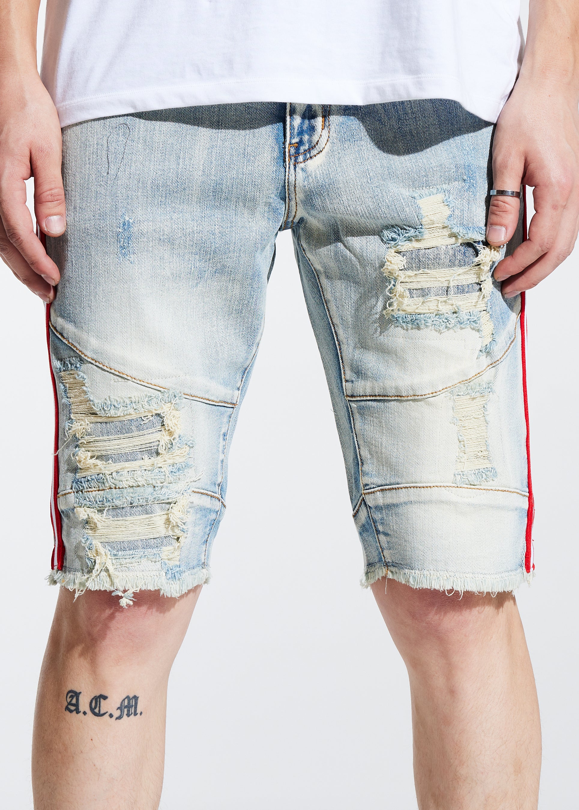 crysp denim shorts