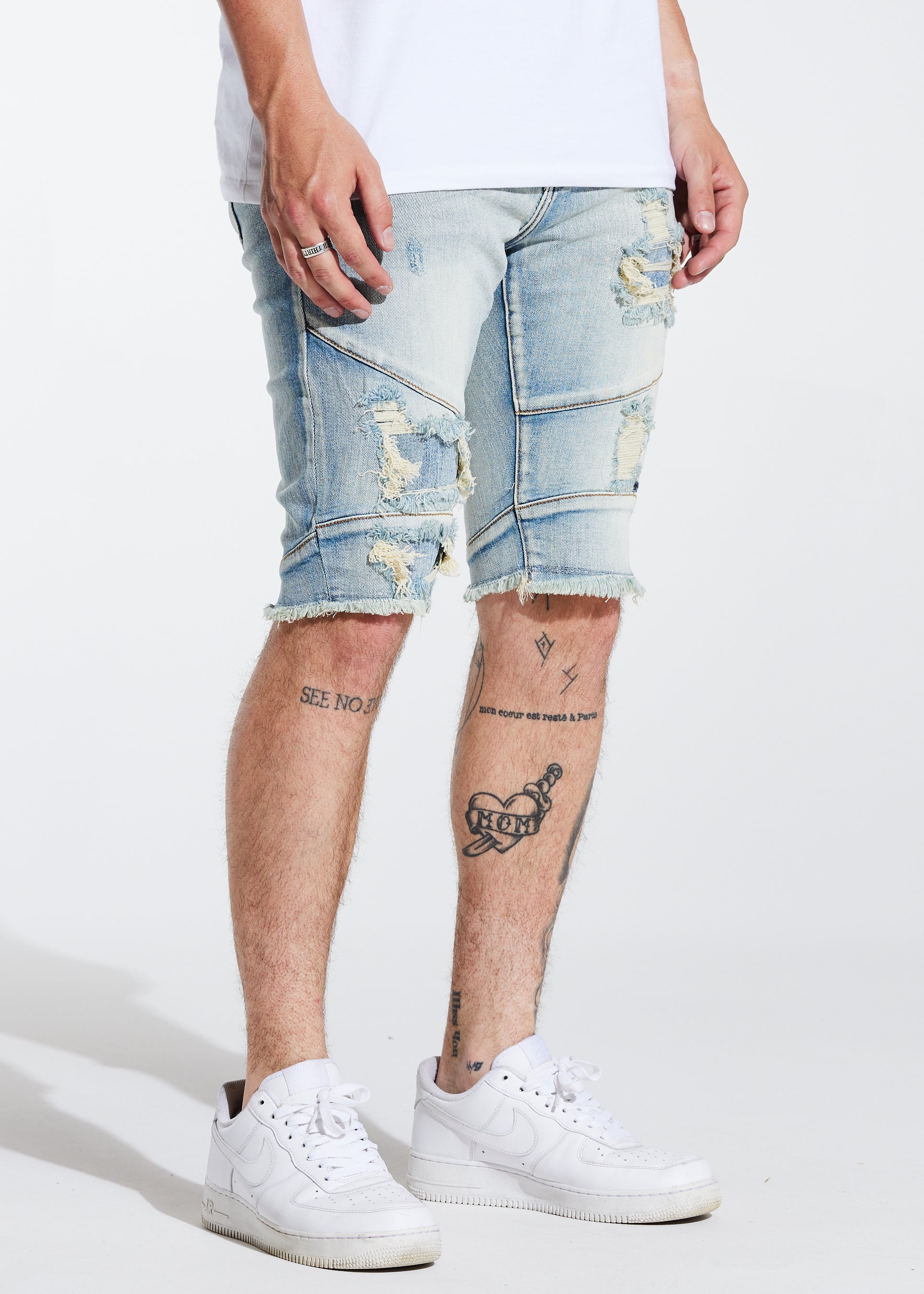 crysp denim shorts