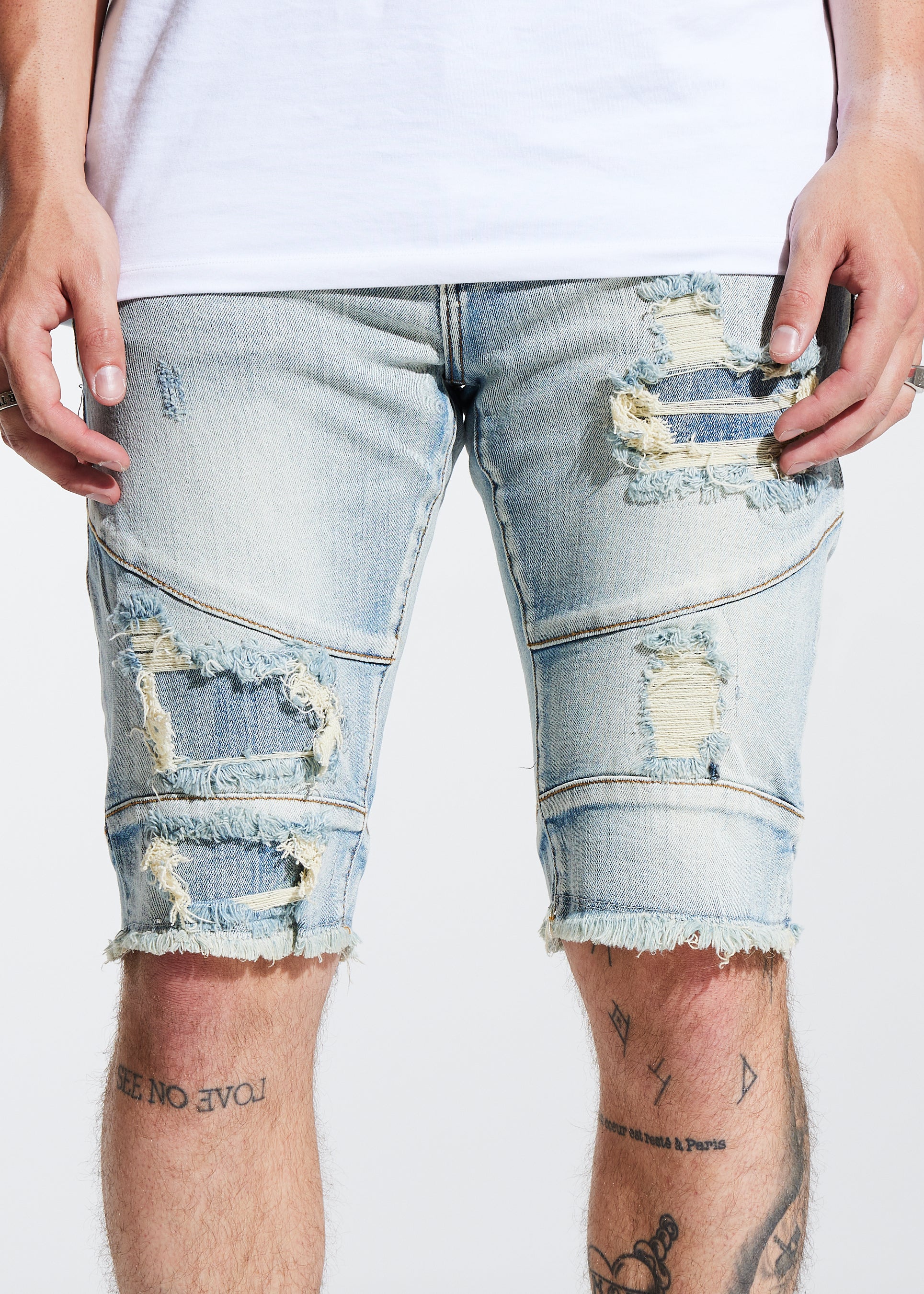 crysp denim shorts