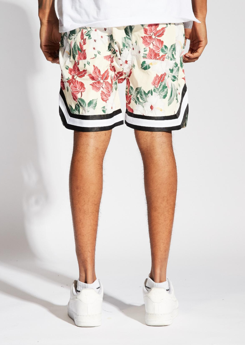 Jordan Ball Shorts Floral (Off White)